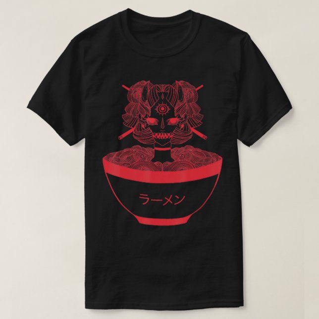 Camiseta Monster Chica Ramen Noodles (Diseño del anverso)