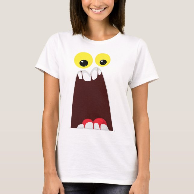 Camiseta Monster disfraz facil disfraz Ideas tontas Hallowe (Anverso)