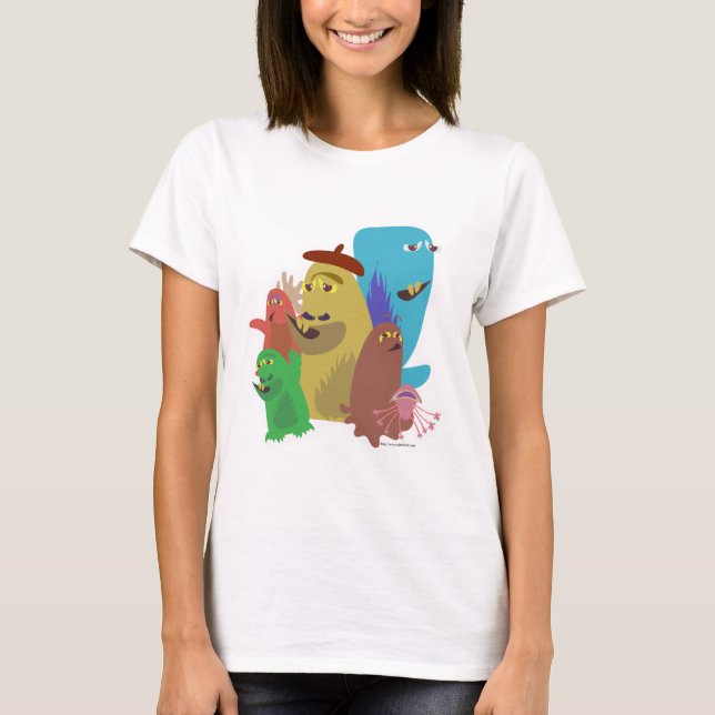 Camiseta Monster Friends Forever Character Personalizado Ar (Anverso)