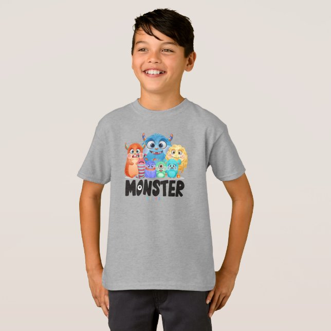 Camiseta Monster Friends | Niños (Anverso completo)