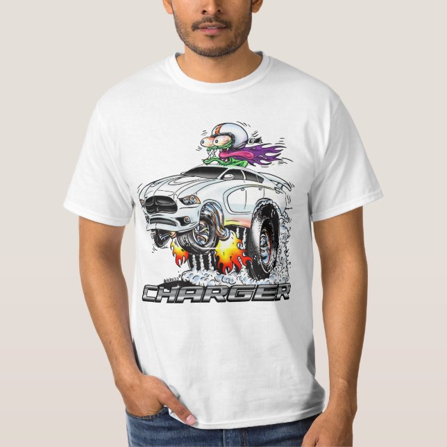 Camiseta Monster Hot Rod (BLANCO) (Anverso)