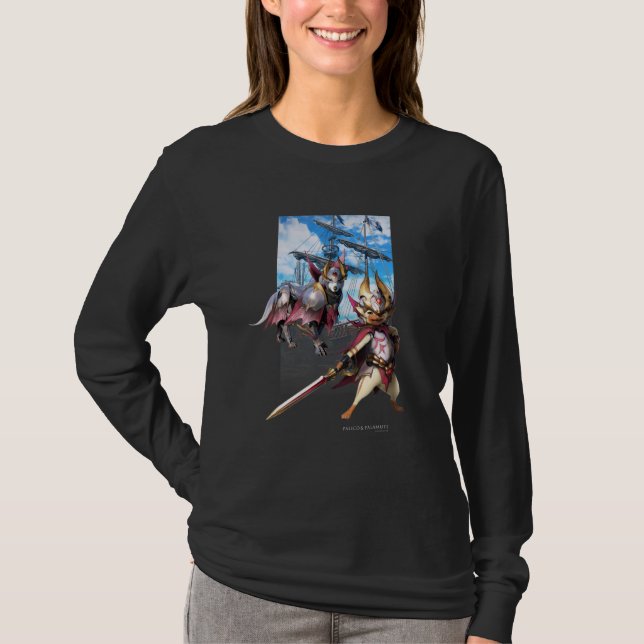 Camiseta Monster Hunter Rise: Palico&palamute (Anverso)