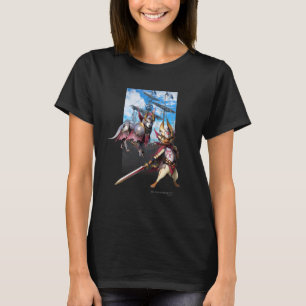 Camiseta Monster Hunter Rise: Palico&palamute