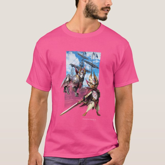 Camiseta MONSTER HUNTER RISE:SUNBREAK Palico&Palamute (Anverso)