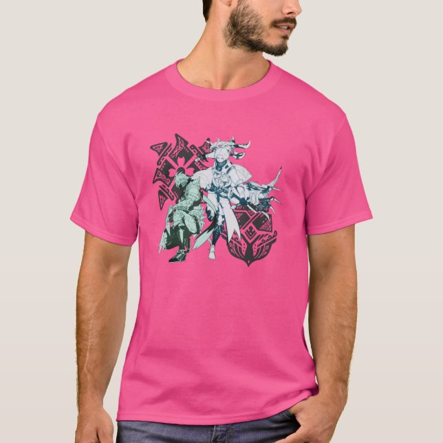 Camiseta Monster Hunter Rise Sunbreak Utushi y Kagami (Anverso)