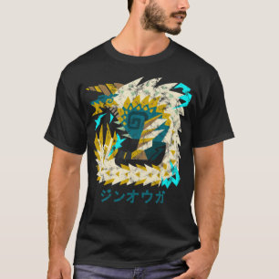 Camiseta Monster Hunter World Iceborne Zinogre Kanji Icon