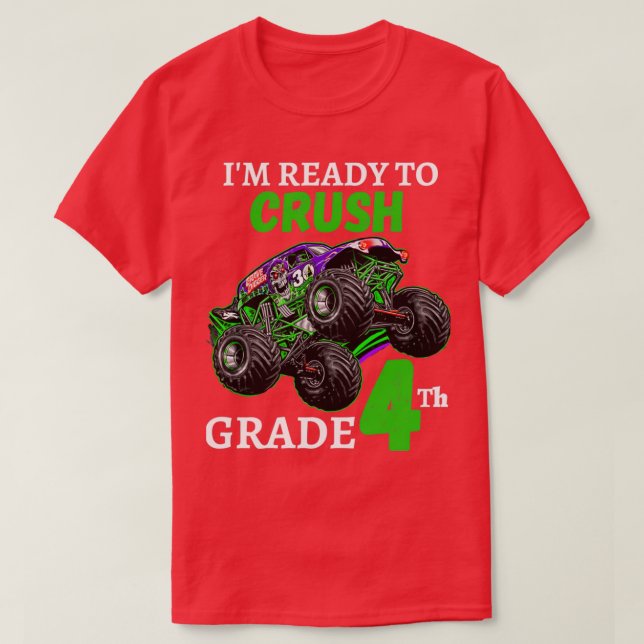 Camiseta Monster jam Grave digger camión monstruo Ix27m lis (Diseño del anverso)