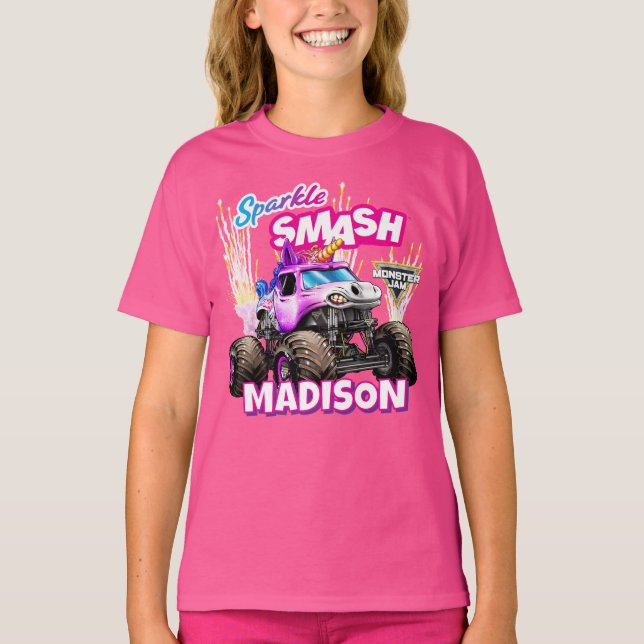 Camiseta Monster Jam Sparkle Smash - Personalizado (Anverso)