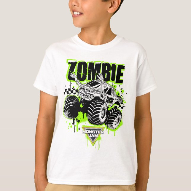 Camiseta Monster Jam Zombie (Anverso)