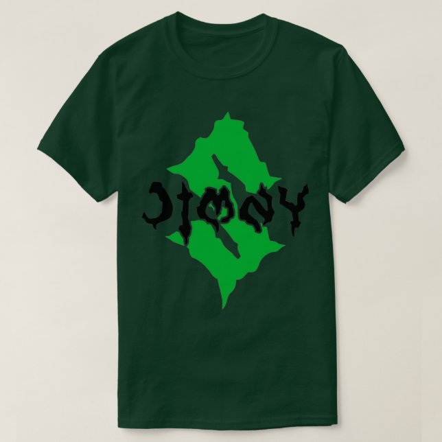 CAMISETA MONSTER JIMNY GREEN BLACK (Diseño del anverso)