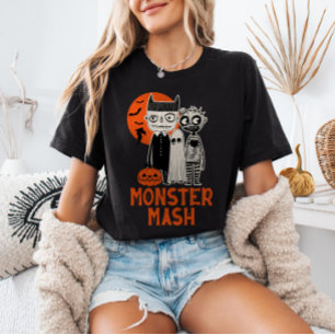 Camiseta Monster Mash Halloween Criaturas Spookie Cute