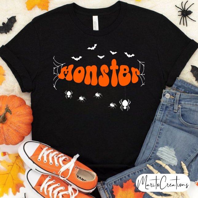 Camiseta Monster Modern Girl's Scary T-shirt in black (Subido por el creador)