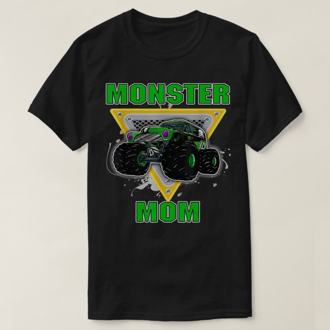 Camiseta Monster Mom Monster Truck Son Mi Jam Truck Mom Lov (Diseño del anverso)