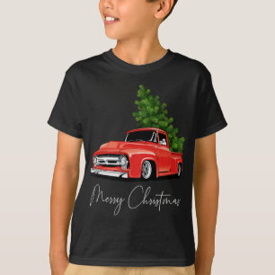 Camiseta Monster Red Truck Christmas Tree Xmas