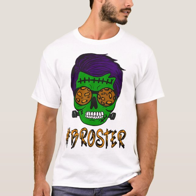 Camiseta Monster Skull Broster Brother Halloween Mateo F (Anverso)