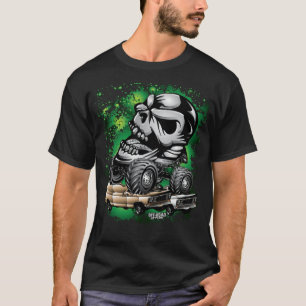 Camiseta Monster Skull cuerpo dones de cerdo graciosos