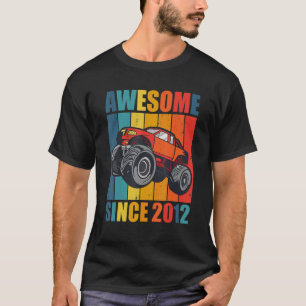 Camiseta Monster Truck 10.º niño de cumpleaños increíble de