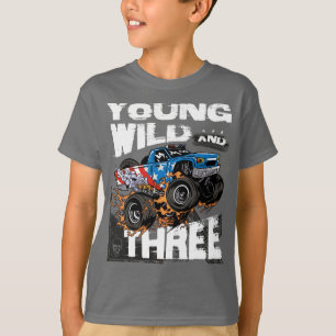 Camiseta Monster Truck 3er cumpleaños Fiesta - Joven, salva