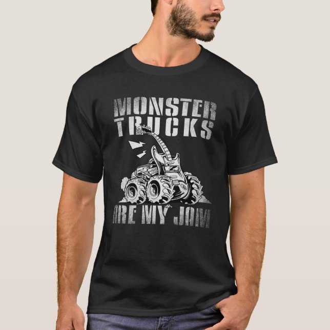 Camiseta Monster Truck and electric guitars are my Jam (Anverso)