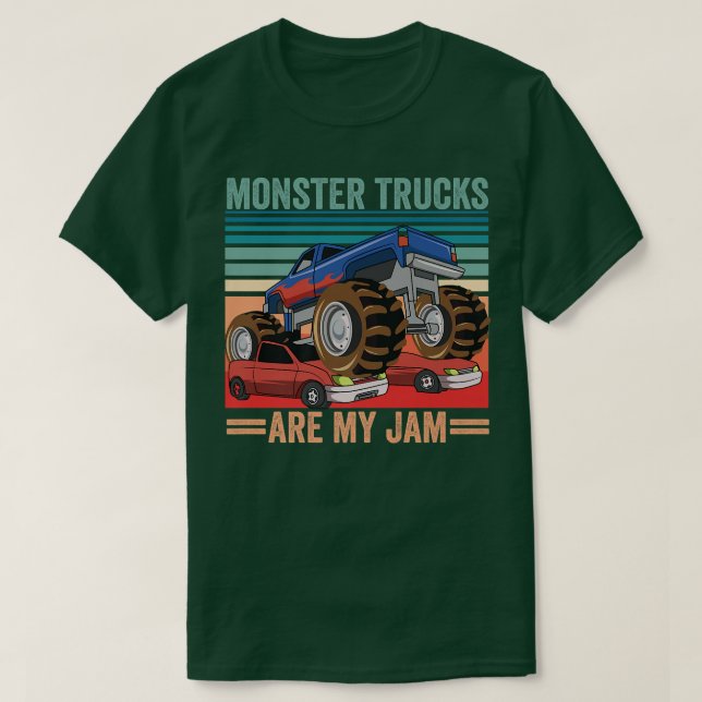 Camiseta Monster Truck Are My Jam  (Diseño del anverso)