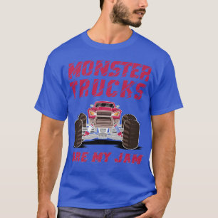 Camiseta Monster Truck Are My Jam Motorsport For Girls 