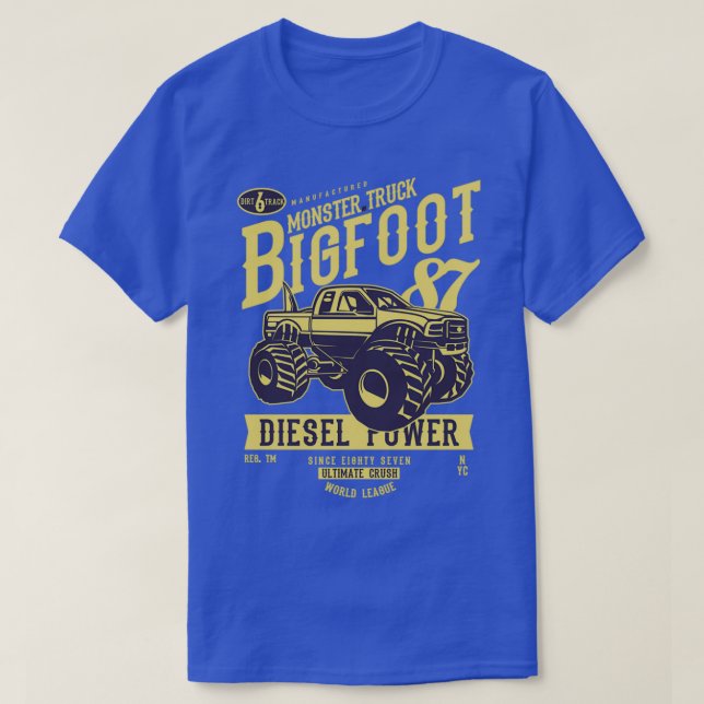 Camiseta Monster Truck Bigfoot t (Diseño del anverso)