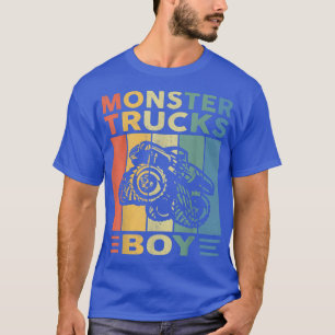 Camiseta Monster Truck Boy Kids Retro Vintage Monster Truck