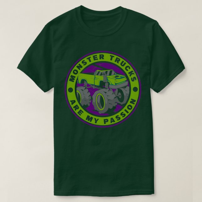 Camiseta Monster Truck Car (Diseño del anverso)