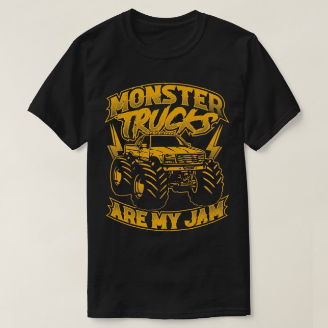 Camiseta Monster Truck Car Lover Shirt Monster Jam Camiones (Diseño del anverso)