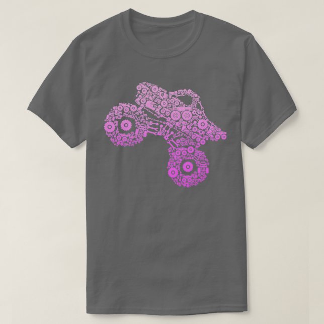 Camiseta Monster Truck Chicas Mujeres (Diseño del anverso)