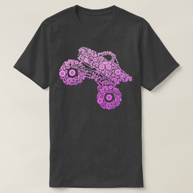 Camiseta Monster Truck Chicas Mujeres 2 (Diseño del anverso)