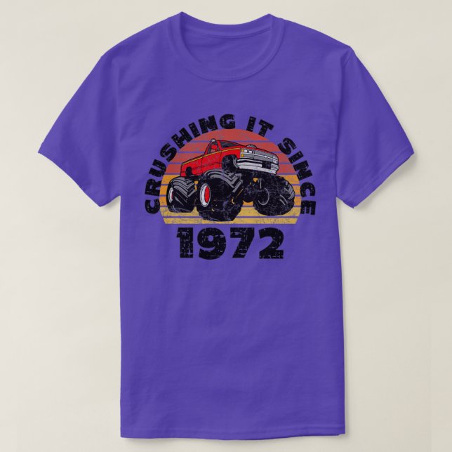Camiseta Monster Truck Chocante Desde El Nacimiento De 1972 (Diseño del anverso)