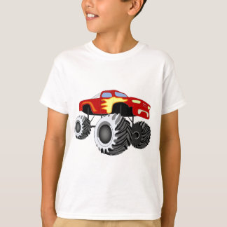 Camiseta Monster truck con las llamas
