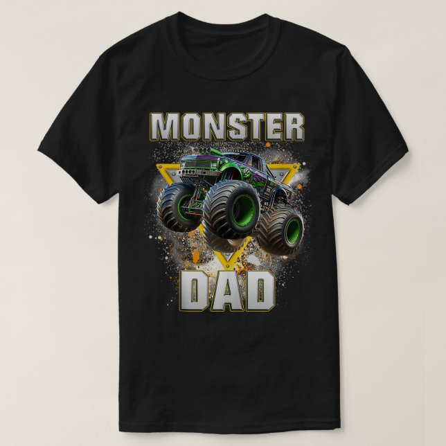 Camiseta Monster Truck Dad (Diseño del anverso)