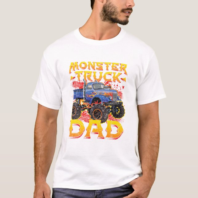 Camiseta Monster Truck Dad Daddy (Anverso)