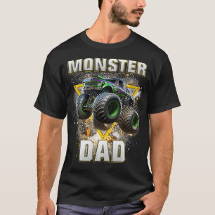 Camiseta Monster Truck Dad Monster Truck Son Mis Camiones D