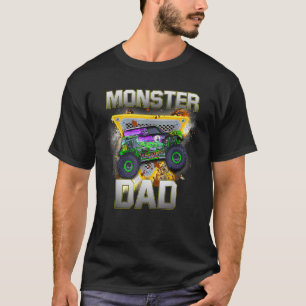 Camiseta Monster Truck Dad Monster Truck Son Mis Camiones D