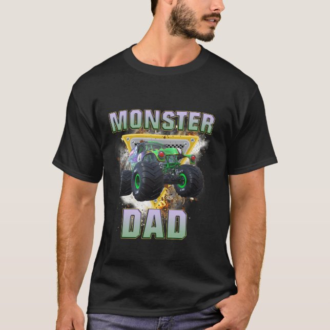 Camiseta Monster Truck Dad Monster Truck Son Mis Camiones D (Anverso)
