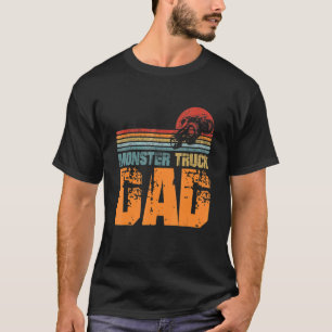 Camiseta Monster Truck Dad Vintage Sunset Retro Horizon Lin