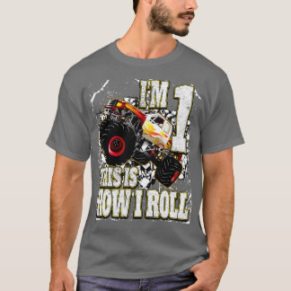 Camiseta Monster Truck de 2 años Cumpleaños
