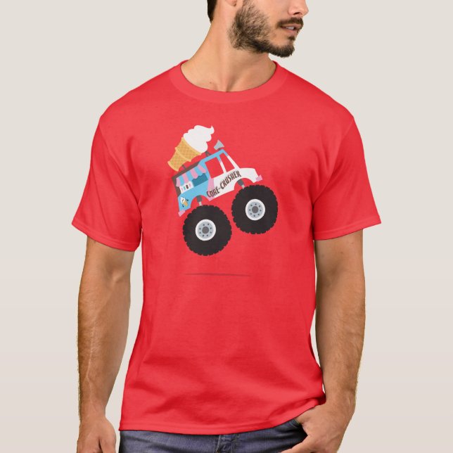 Camiseta Monster truck del helado (Anverso)