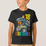Camiseta Monster Truck Dinosaur 18th Birthday Tee for Boys,<br><div class="desc">Camión de cumpleaños Dinosaurio, Camión de cumpleaños, Camión de cumpleaños, Camión de cumpleaños, Dinosaurio de cumpleaños, Dinosaurio de monstruo de cumpleaños, Dinosaurio de monstruk de camión, Dinosaurio de niño cumpleaños, T-Rex de cumpleaños, Dinosaurio de monstruk de partido familiar, Dinosaurio de monstruk de monster Tee de cumpleaños 18 para niños, mira...</div>