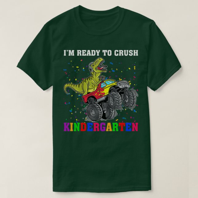 Camiseta Monster Truck Dinosaur Ix27m Ready To 2 (Diseño del anverso)