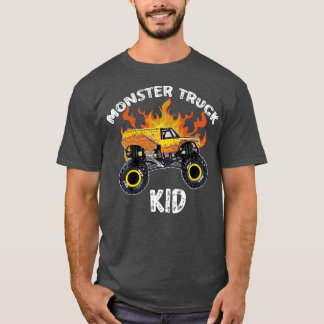 Camiseta Monster truck Earthshaker Gira Para Niños