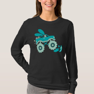 Camiseta Monster Truck Easter Bunny Feliz Pascua Toddler Bo
