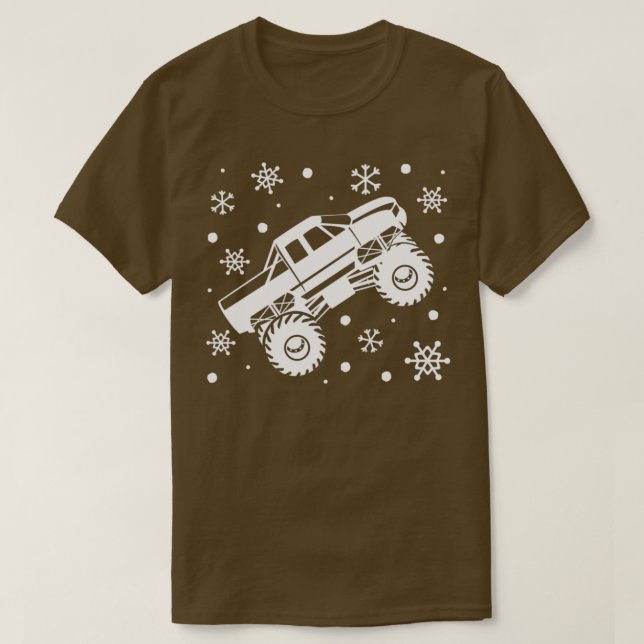Camiseta Monster Truck Fans Cool Christmas Gift Idea (Diseño del anverso)