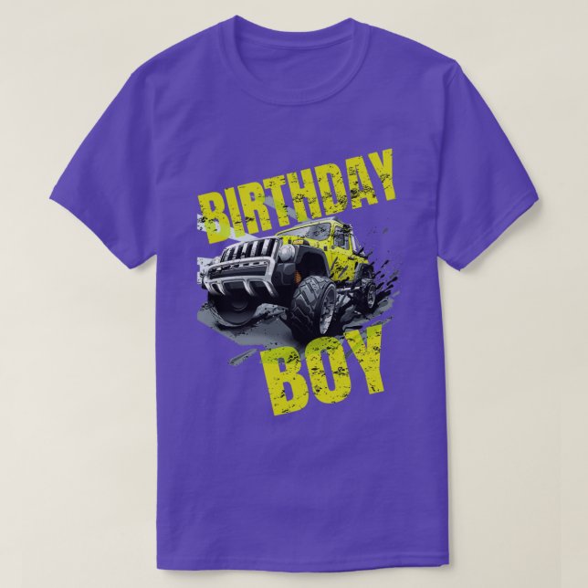Camiseta Monster Truck For Birthday Boy Cool Gift 2 (Diseño del anverso)