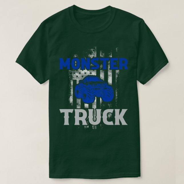Camiseta Monster Truck Funny Driver2079 (Diseño del anverso)