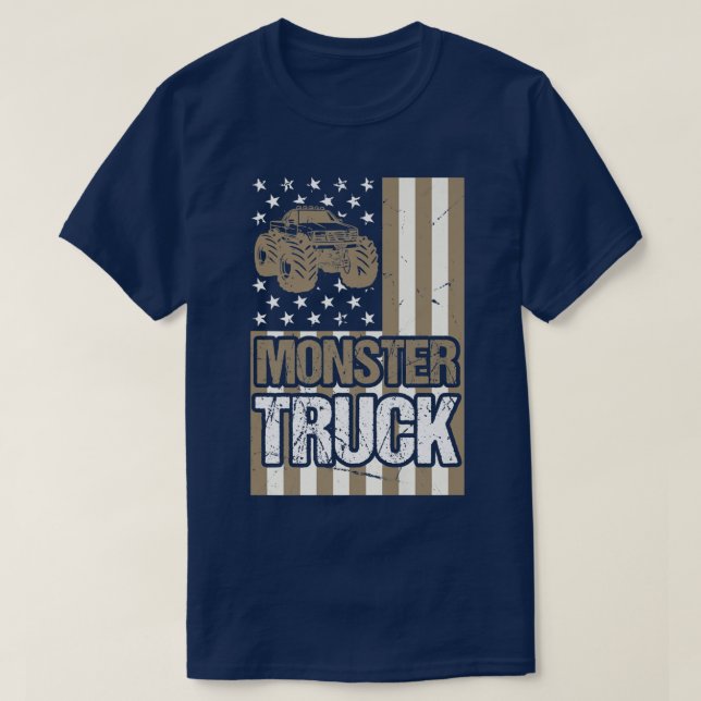 Camiseta Monster Truck Funny Driver2093 (Diseño del anverso)