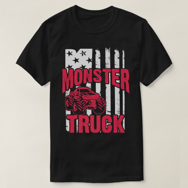 Camiseta Monster Truck Funny Driver 2094 (Diseño del anverso)